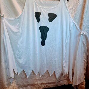 New Rosegal Ghost Bat Wing Sleeveless Shirt Dress Casual Flowy Tunics Tops 2X